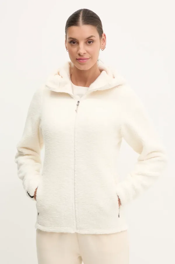 Didriksons Dukserica Didriksons ANNIKEN za žene, boja: bež, s kapuljačom, bez uzorka, 504722