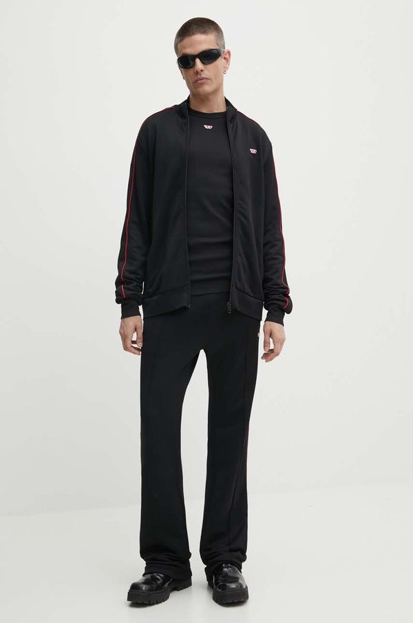 Diesel Dukserica Diesel S-LOCK-D za muškarce, boja: crna, bez uzorka, A14928.0DLAA