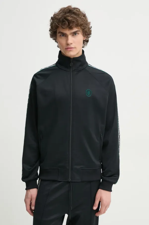 Drôle de Monsieur Dukserica Drôle de Monsieur La Veste Survet' za muškarce, boja: crna, s aplikacijom, PERM-SJ007-PL135-BL