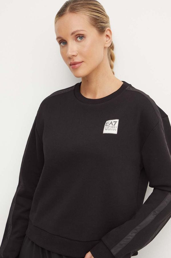 EA7 Emporio Armani Dukserica EA7 Emporio Armani za žene, boja: crna, s aplikacijom, TJZUZ.6DTM31