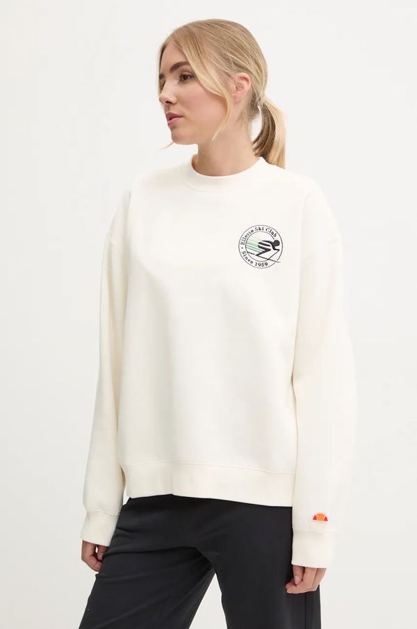 Ellesse Dukserica Ellesse ARESKI za žene, boja: bež, s tiskom, SGX20916