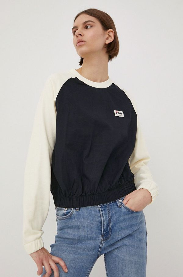 Fila Dukserica Fila za žene, boja: crna, glatka