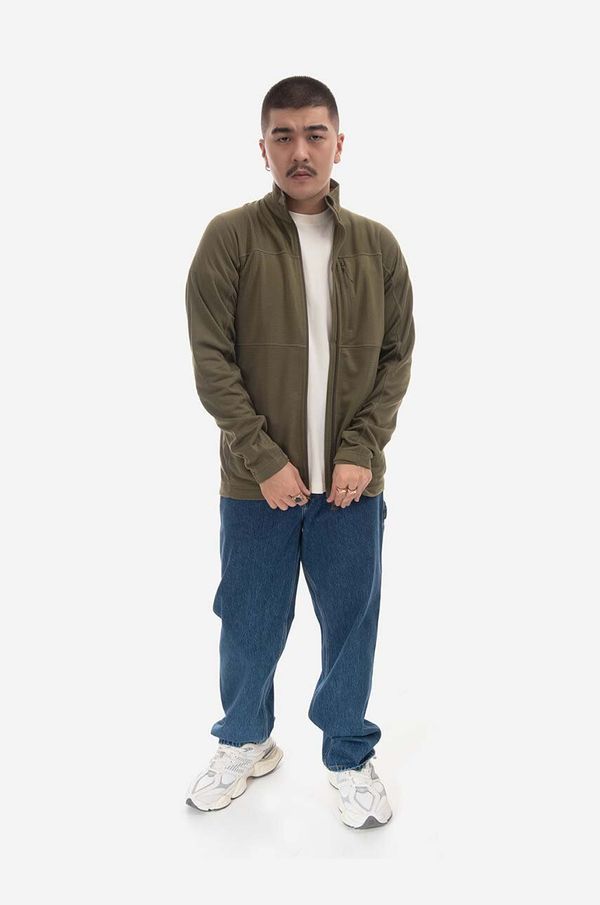 Fjallraven Dukserica Fjallraven Lite Fleece Jacket Abisko M za muškarce, boja: zelena, glatka, F86971.620-620