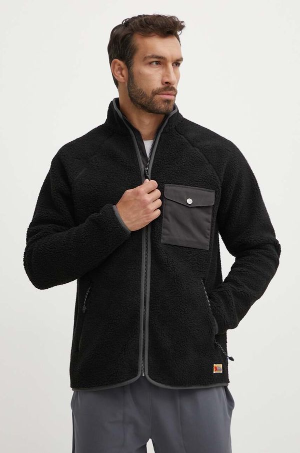 Fjallraven Dukserica Fjallraven Vardag Pile za muškarce, boja: crna, bez uzorka, F84158.550.030