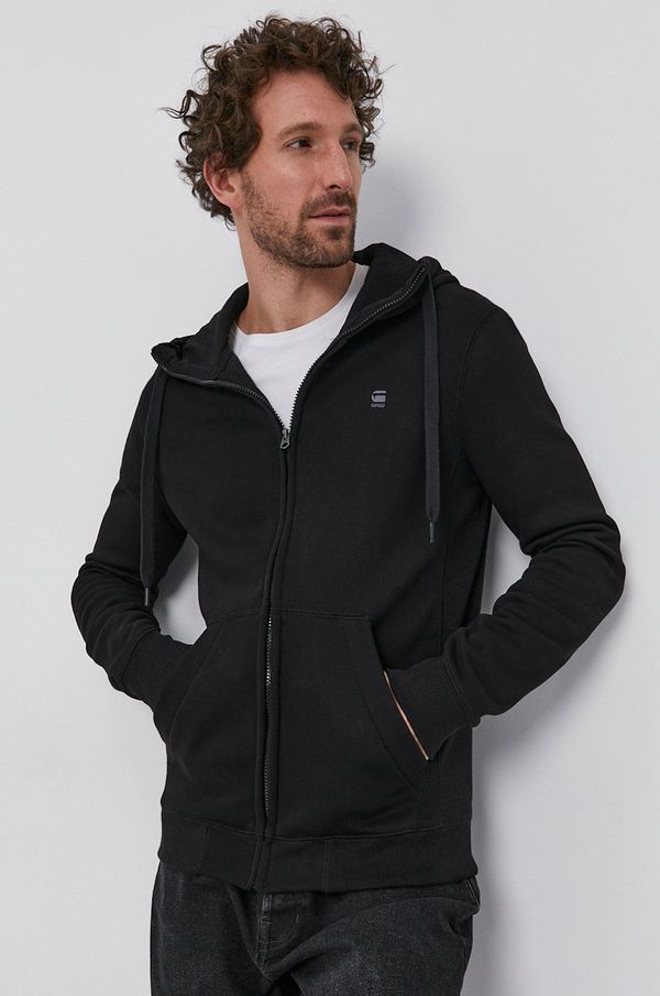 G-Star Raw Dukserica G-Star Raw za muškarce, boja: crna, s kapuljačom