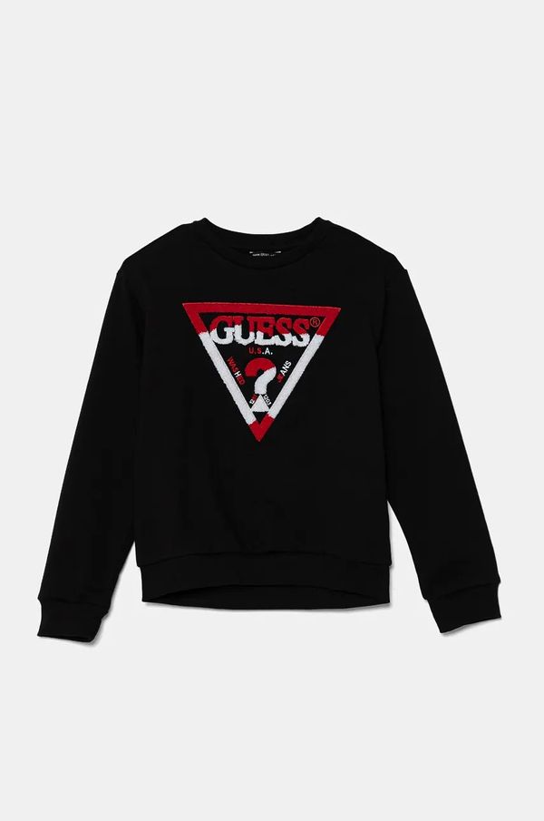 Guess Dukserica Guess boja: crna, s aplikacijom, L4BQ08 KAD73