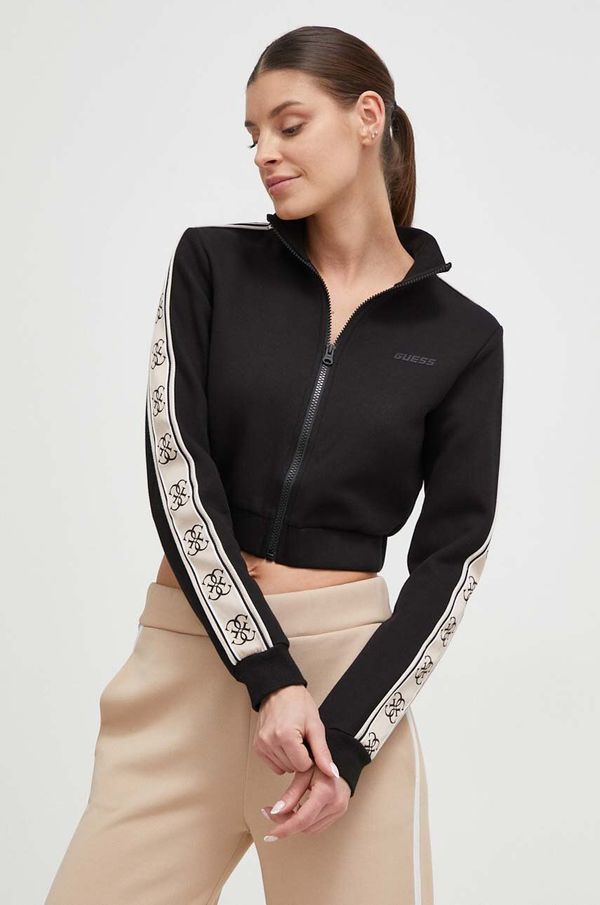 Guess Dukserica Guess za žene, boja: crna, s aplikacijom