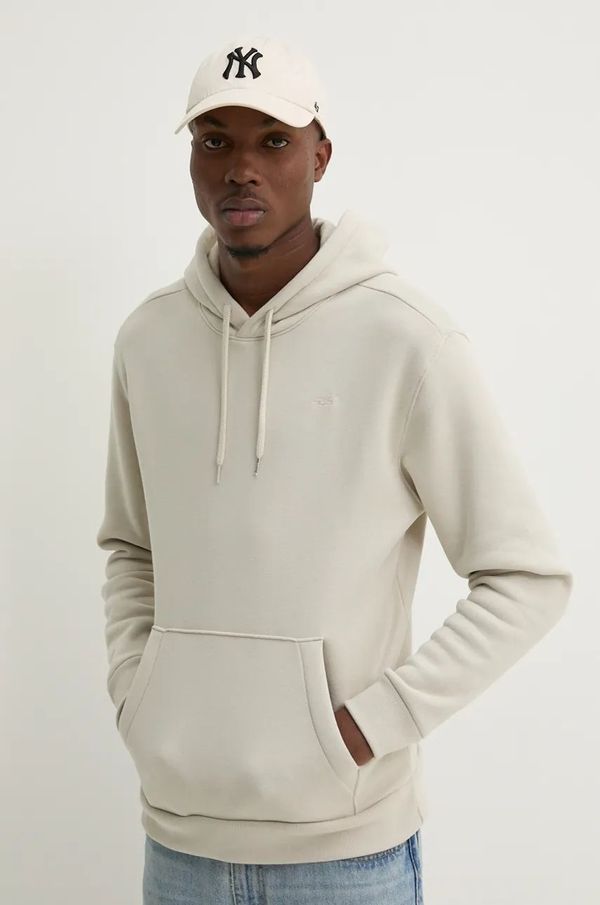 Hollister Co. Dukserica Hollister Co. za muškarce, boja: bež, s kapuljačom, bez uzorka, KI322-4153