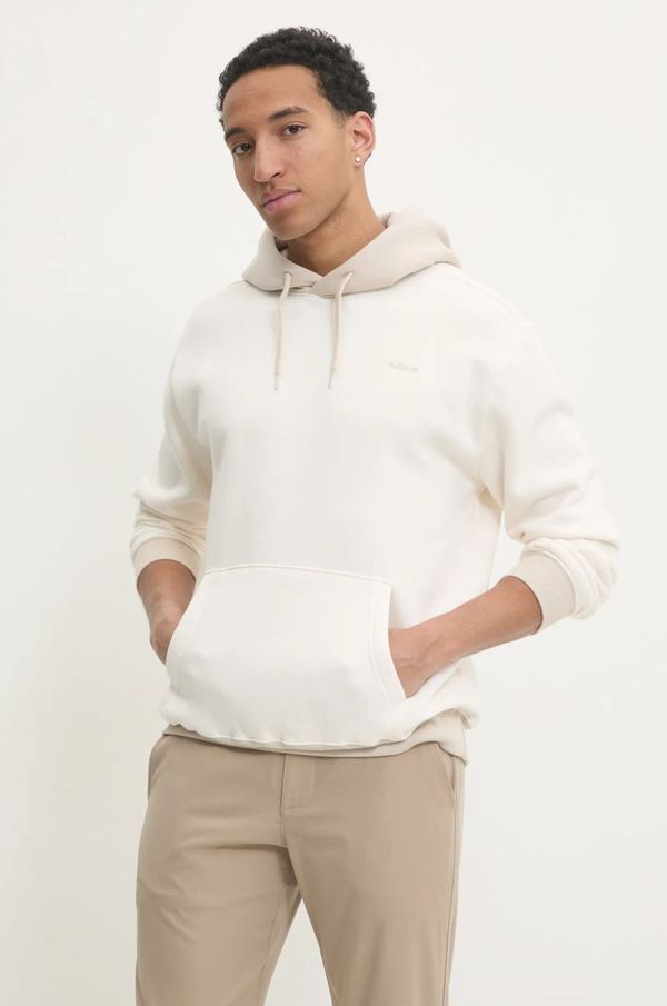 Hollister Co. Dukserica Hollister Co. za muškarce, boja: bež, s kapuljačom, bez uzorka, KI322-4224