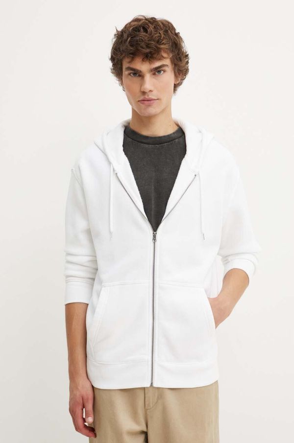 Hollister Co. Dukserica Hollister Co. za muškarce, boja: bijela, s kapuljačom, bez uzorka, KI322-4152