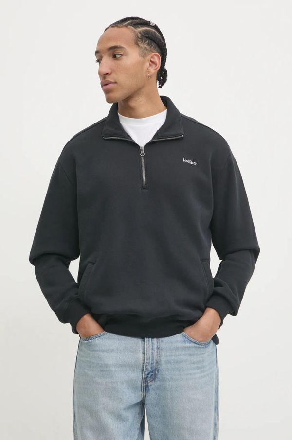 Hollister Co. Dukserica Hollister Co. za muškarce, boja: crna, bez uzorka, KI322-4164