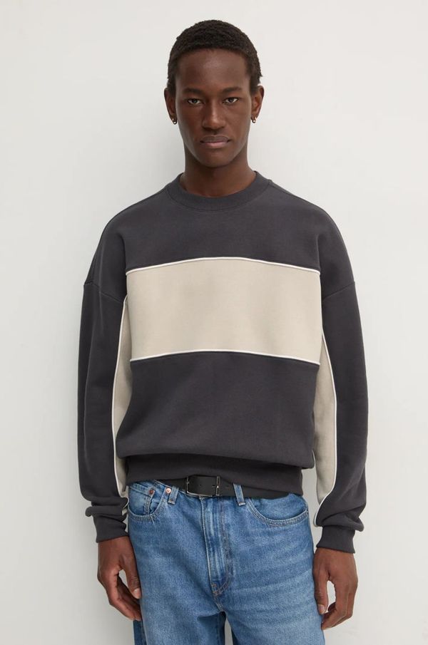 Hollister Co. Dukserica Hollister Co. za muškarce, boja: siva, s uzorkom, KI322-4228