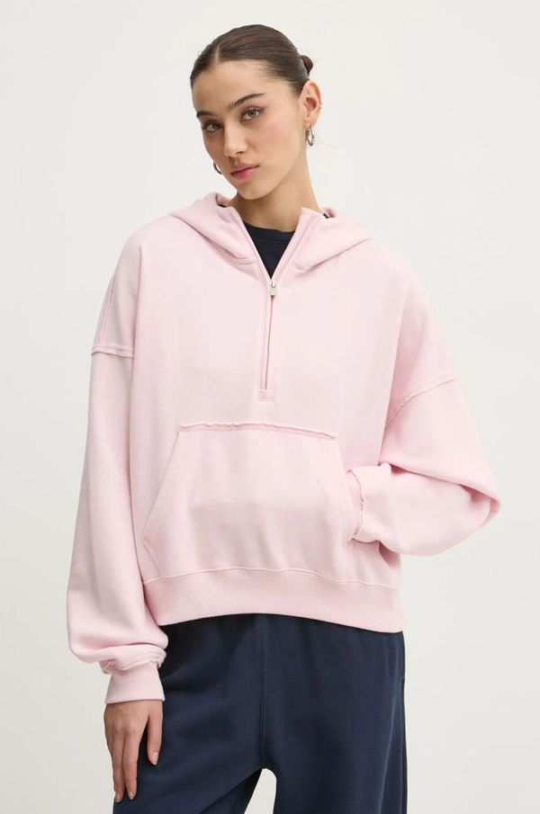 Hollister Co. Dukserica Hollister Co. za žene, boja: ružičasta, s kapuljačom, bez uzorka, KI352-4220