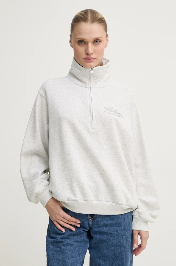 Hollister Co. Dukserica Hollister Co. za žene, boja: siva, bez uzorka, KI352-4201