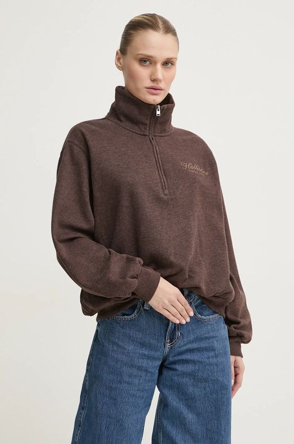 Hollister Co. Dukserica Hollister Co. za žene, boja: smeđa, bez uzorka, KI352-4201