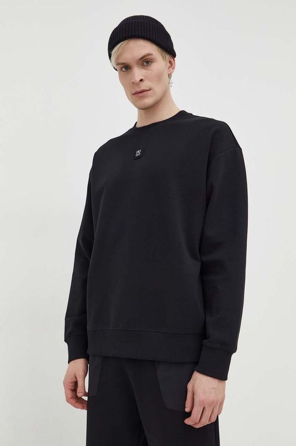 Hugo Dukserica HUGO za muškarce, boja: crna, bez uzorka