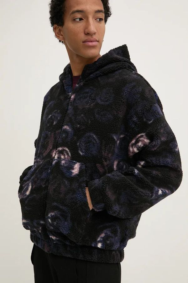 Hugo Dukserica HUGO za muškarce, boja: crna, s kapuljačom, s uzorkom, 50521301