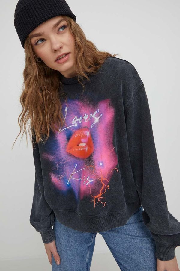 Hugo Dukserica HUGO za žene, boja: siva, s tiskom, 50508524