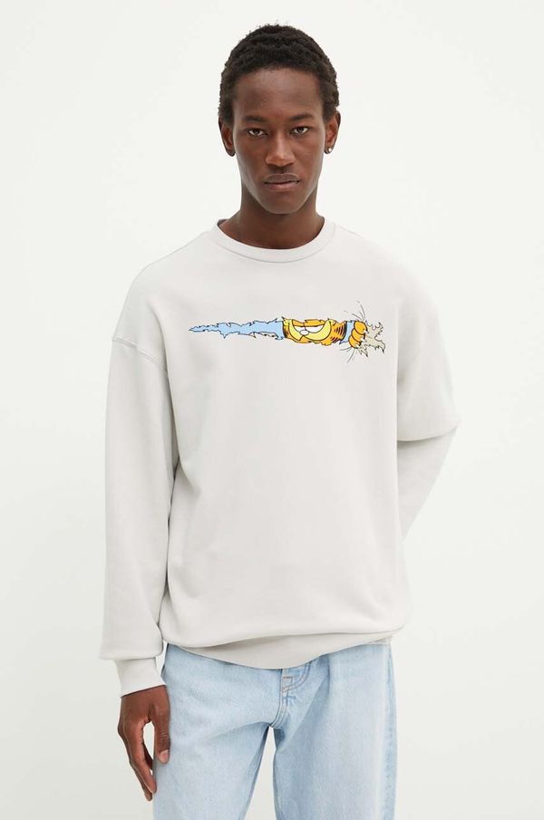 Iceberg Dukserica Iceberg x Garfield za muškarce, boja: siva, s tiskom, E055 6317