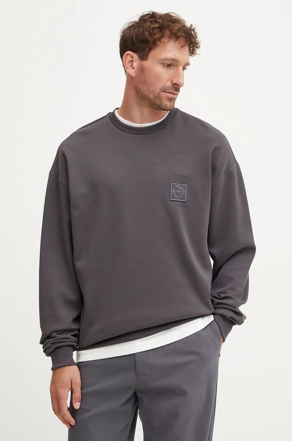 Iceberg Dukserica Iceberg za muškarce, boja: siva, s aplikacijom, E056 6331