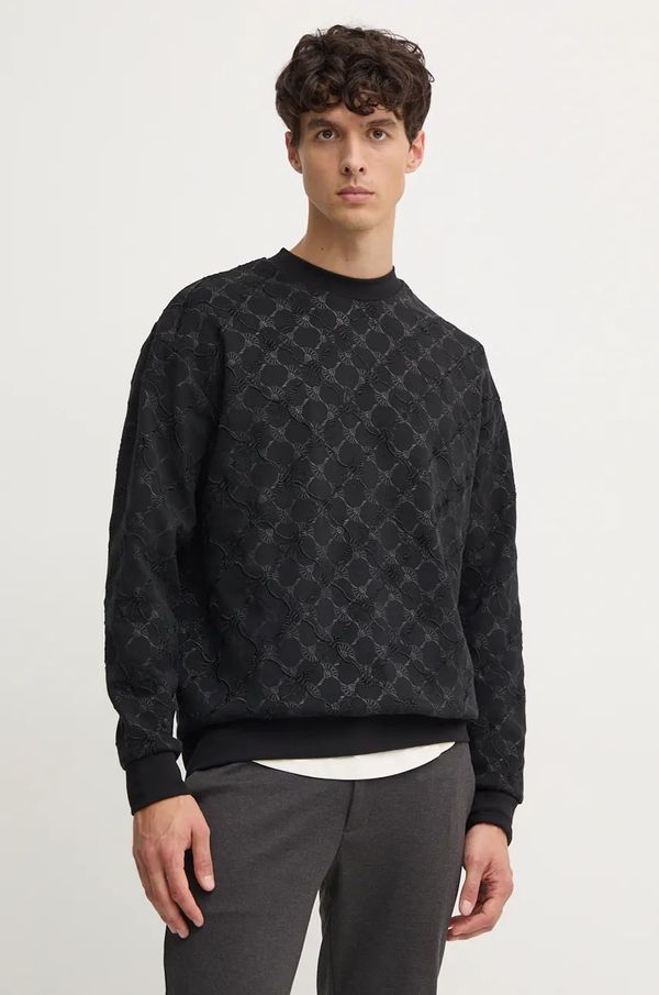 Joop! Dukserica Joop! za muškarce, boja: crna, s uzorkom, 30042884