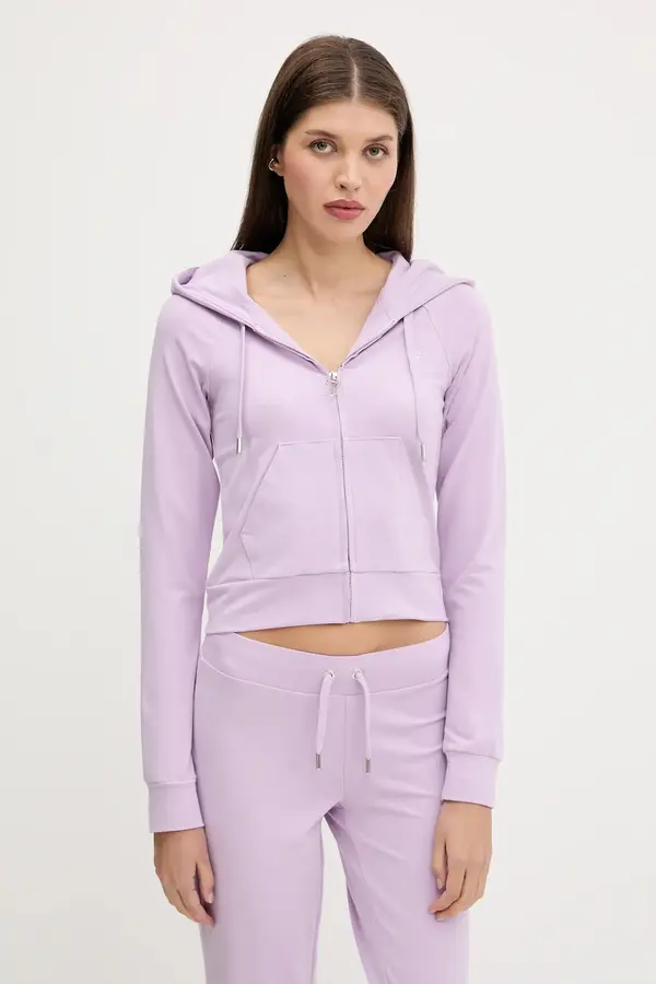 Juicy Couture Dukserica Juicy Couture SINGLE JERSEY OLA HOODIE