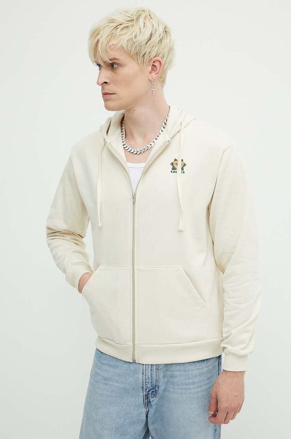 Kaotiko Dukserica Kaotiko boja: bež, s kapuljačom, s aplikacijom, AK041-02-G002