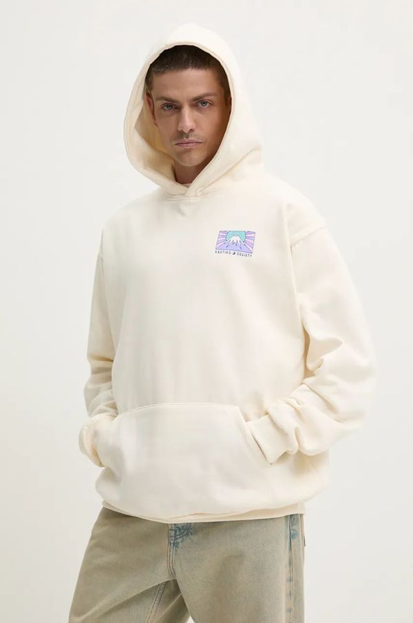 Kaotiko Dukserica Kaotiko boja: bež, s kapuljačom, s tiskom, AP030-01-G002