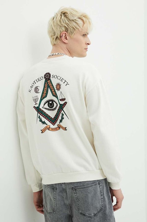 Kaotiko Dukserica Kaotiko boja: bež, s tiskom, AI113-01-G002