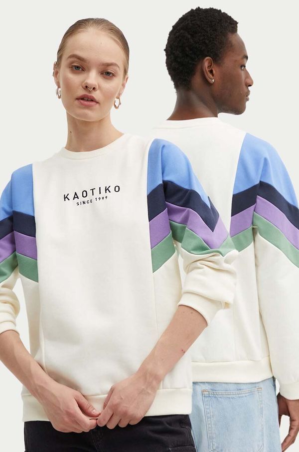 Kaotiko Dukserica Kaotiko boja: bež, s uzorkom, AN090-01-G002