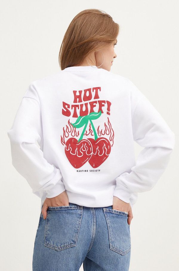 Kaotiko Dukserica Kaotiko boja: bijela, s aplikacijom, AM094-01-G002