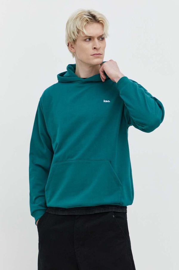 Kaotiko Dukserica Kaotiko boja: zelena, s kapuljačom, bez uzorka