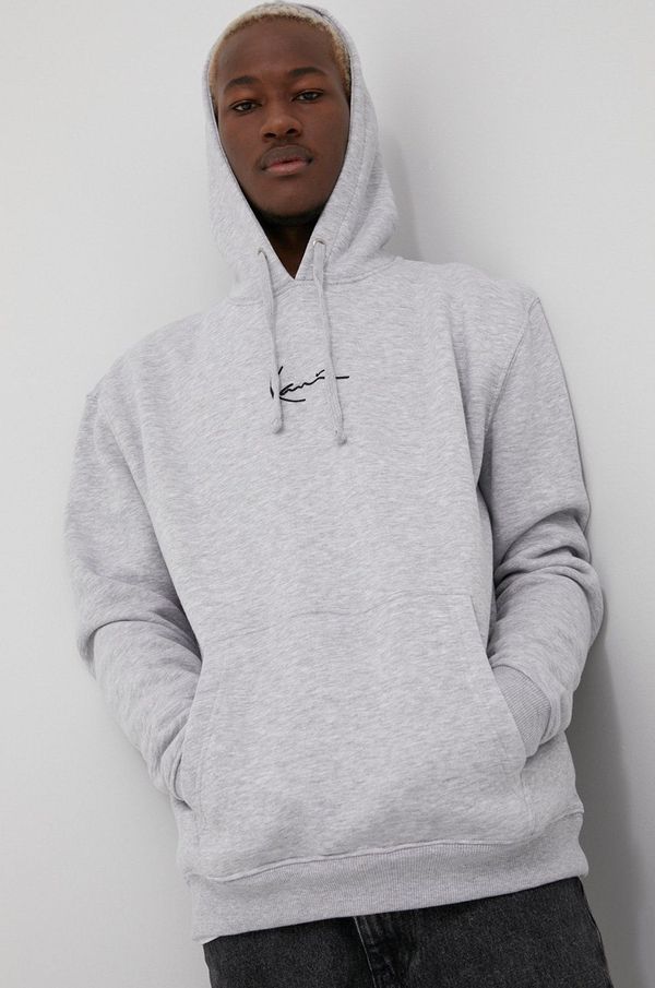 Karl Kani Dukserica Karl Kani za muškarce, boja: siva, s kapuljačom, melanž
