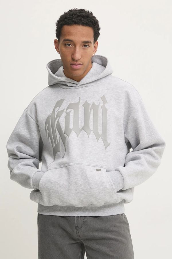 Karl Kani Dukserica Karl Kani za muškarce, boja: siva, s kapuljačom, s tiskom, 60210183