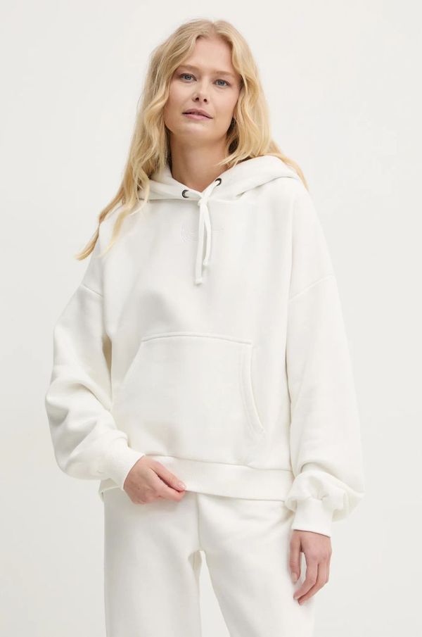 Karl Kani Dukserica Karl Kani za žene, boja: bijela, s kapuljačom, bez uzorka, 61210052