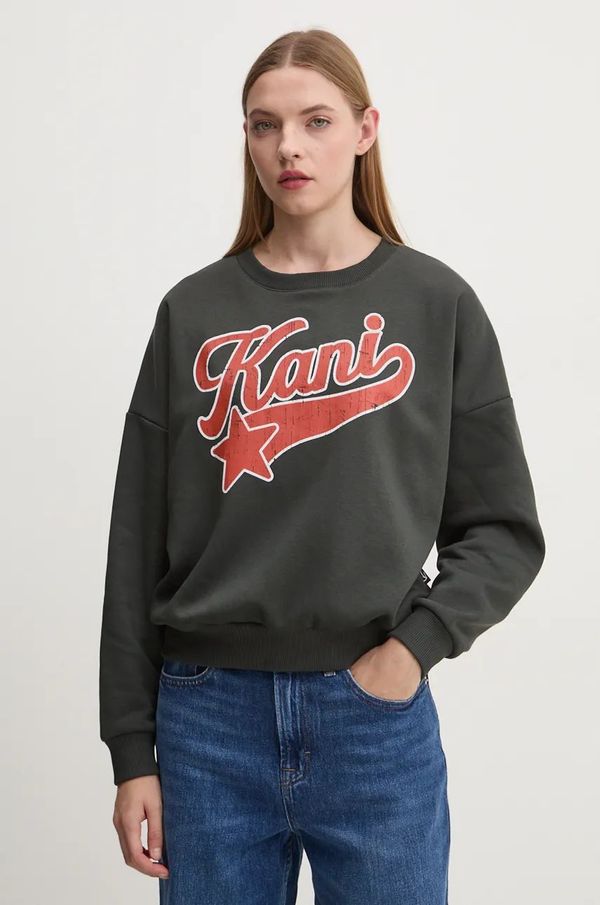 Karl Kani Dukserica Karl Kani za žene, boja: siva, s tiskom, 61200005