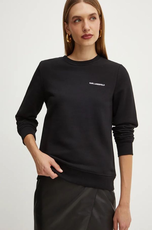 Karl Lagerfeld Dukserica Karl Lagerfeld za žene, boja: crna, bez uzorka, 246W1820
