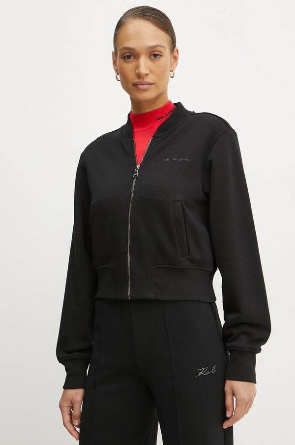 Karl Lagerfeld Dukserica Karl Lagerfeld za žene, boja: crna, bez uzorka, A1W20043