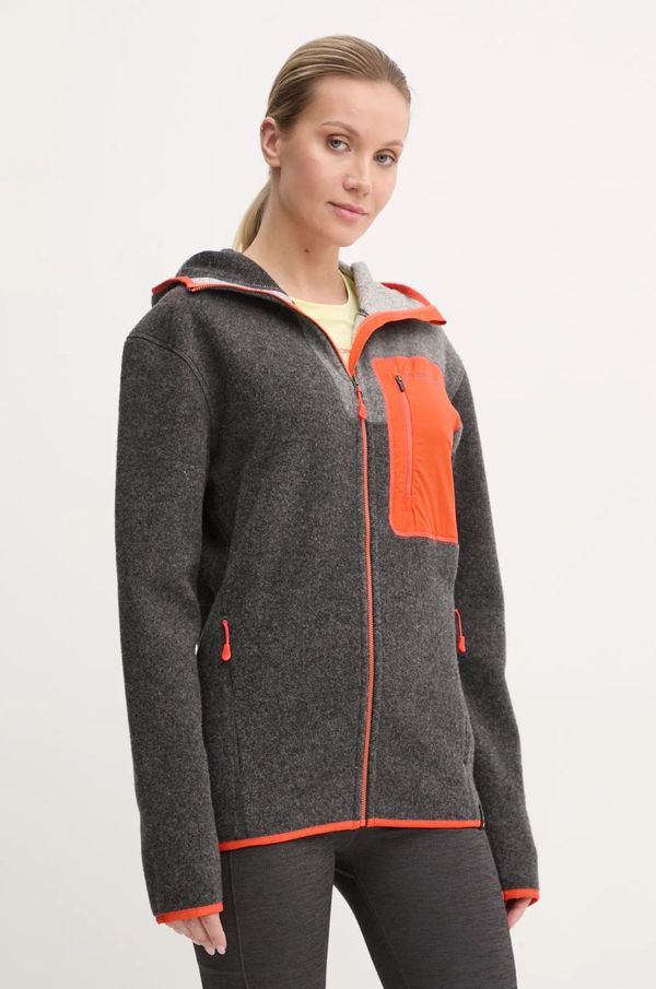 La Sportiva Dukserica LA Sportiva Agon za muškarce, boja: siva, s kapuljačom, s uzorkom, N89900322