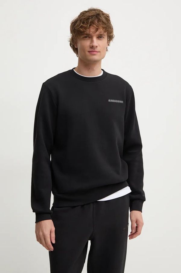 Lacoste Dukserica Lacoste za muškarce, boja: crna, s aplikacijom, SH2858