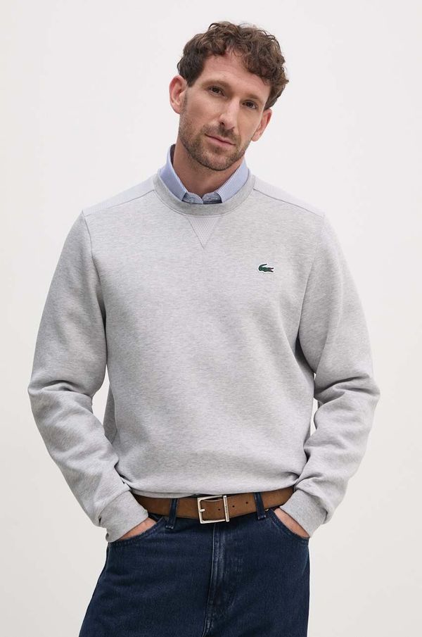 Lacoste Dukserica Lacoste za muškarce, boja: siva, bez uzorka