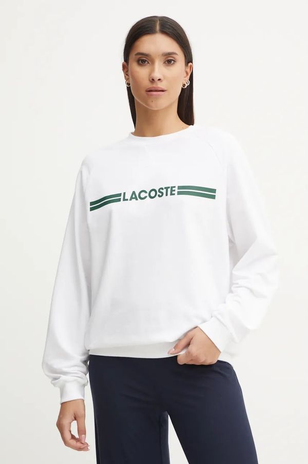 Lacoste Dukserica Lacoste za žene, boja: bijela, s tiskom, SF1472
