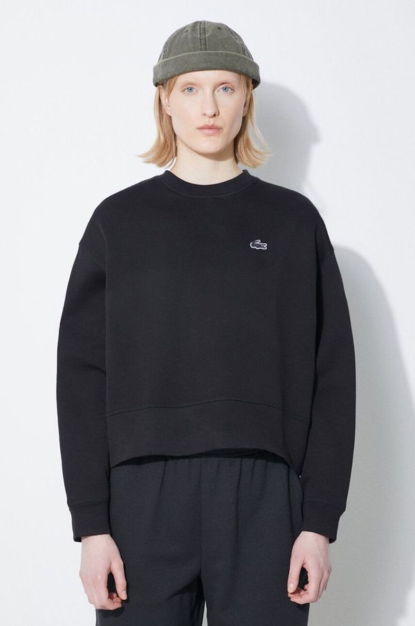 Lacoste Dukserica Lacoste za žene, boja: crna, bez uzorka, SF5614