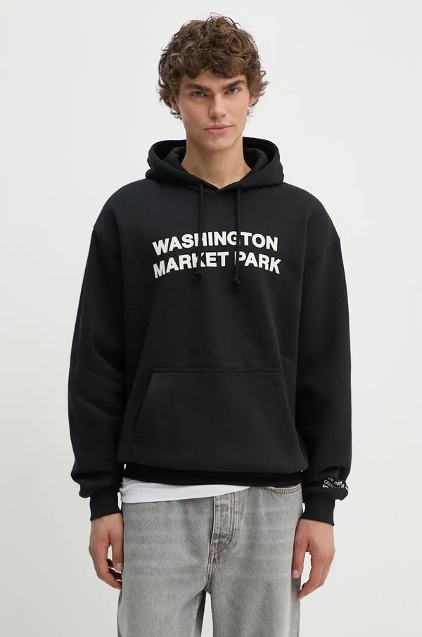 Les Deux Dukserica Les Deux za muškarce, boja: crna, s kapuljačom, s tiskom, LDM202036