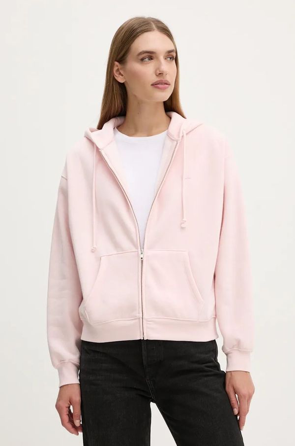 Levi's Dukserica Levi's za žene, boja: ružičasta, s kapuljačom, bez uzorka, A5945