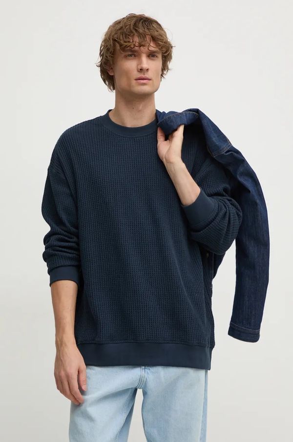 Lindbergh Dukserica Lindbergh za muškarce, boja: tamno plava, bez uzorka, 30-705175