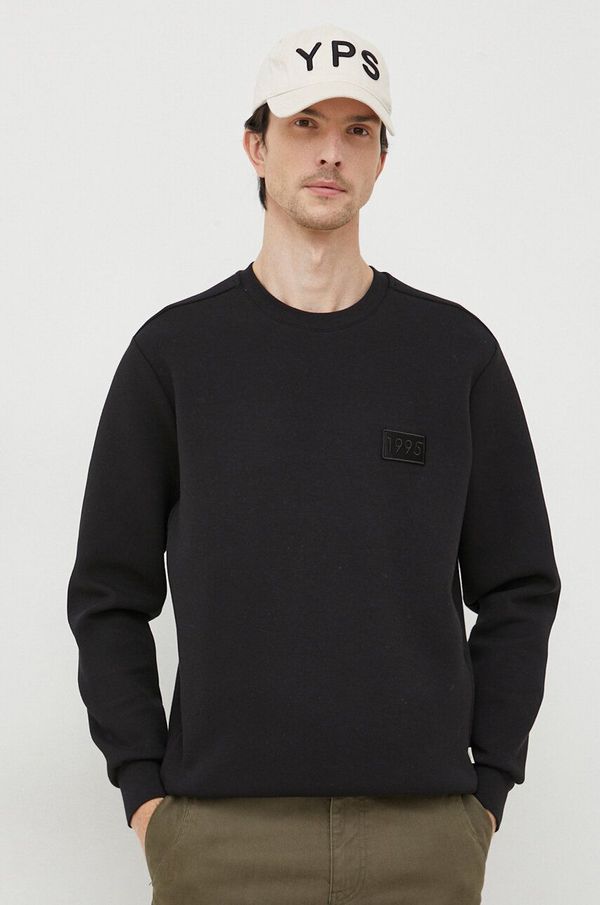 Liu Jo Dukserica Liu Jo za muškarce, boja: crna, s tiskom