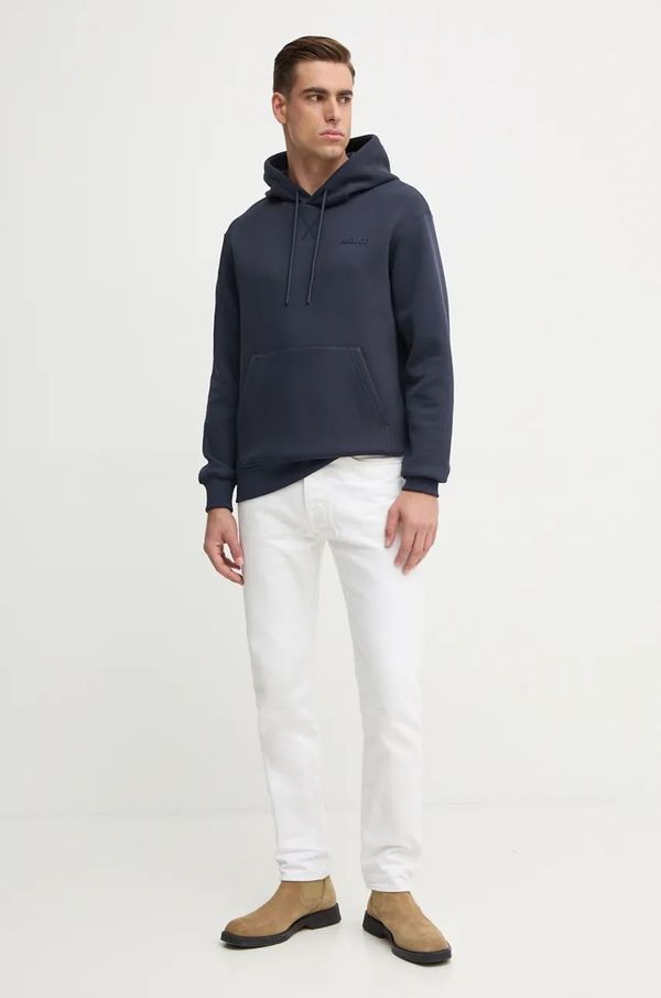 Mackage Dukserica MACKAGE za muškarce, boja: tamno plava, s kapuljačom, bez uzorka, KRYSTIAN