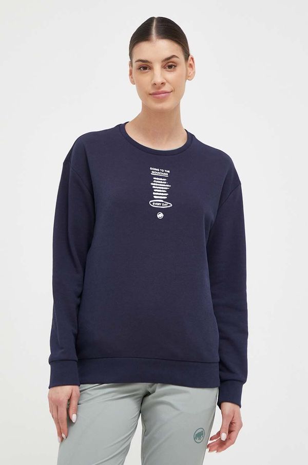 Mammut Dukserica Mammut Core ML za žene, boja: tamno plava, s tiskom