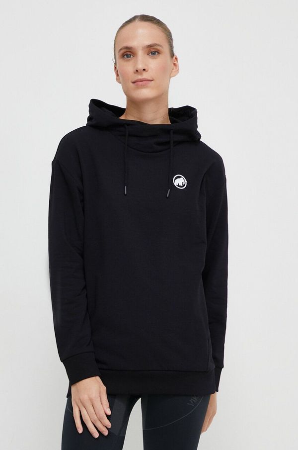 Mammut Dukserica Mammut ML Hoody Original boja: crna, s kapuljačom, s tiskom